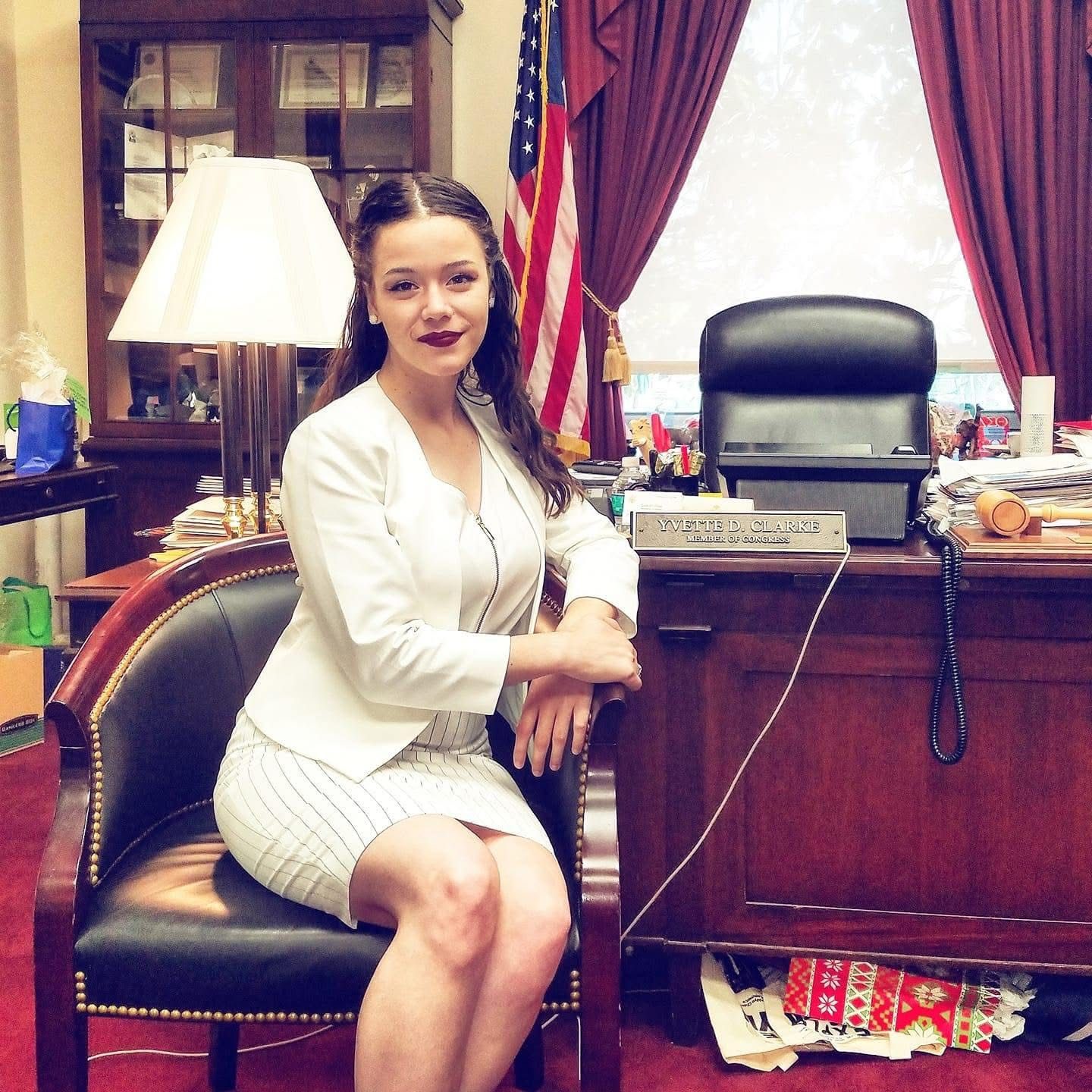 Hadassah Misner during a foster-youth advocacy visit on Capitol Hill