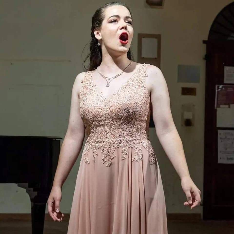 Hadassah Misner singing in recital